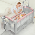 BabyBond Baby Bassinet Bedside Crib Pack and Play - 5-in-1 Nursery