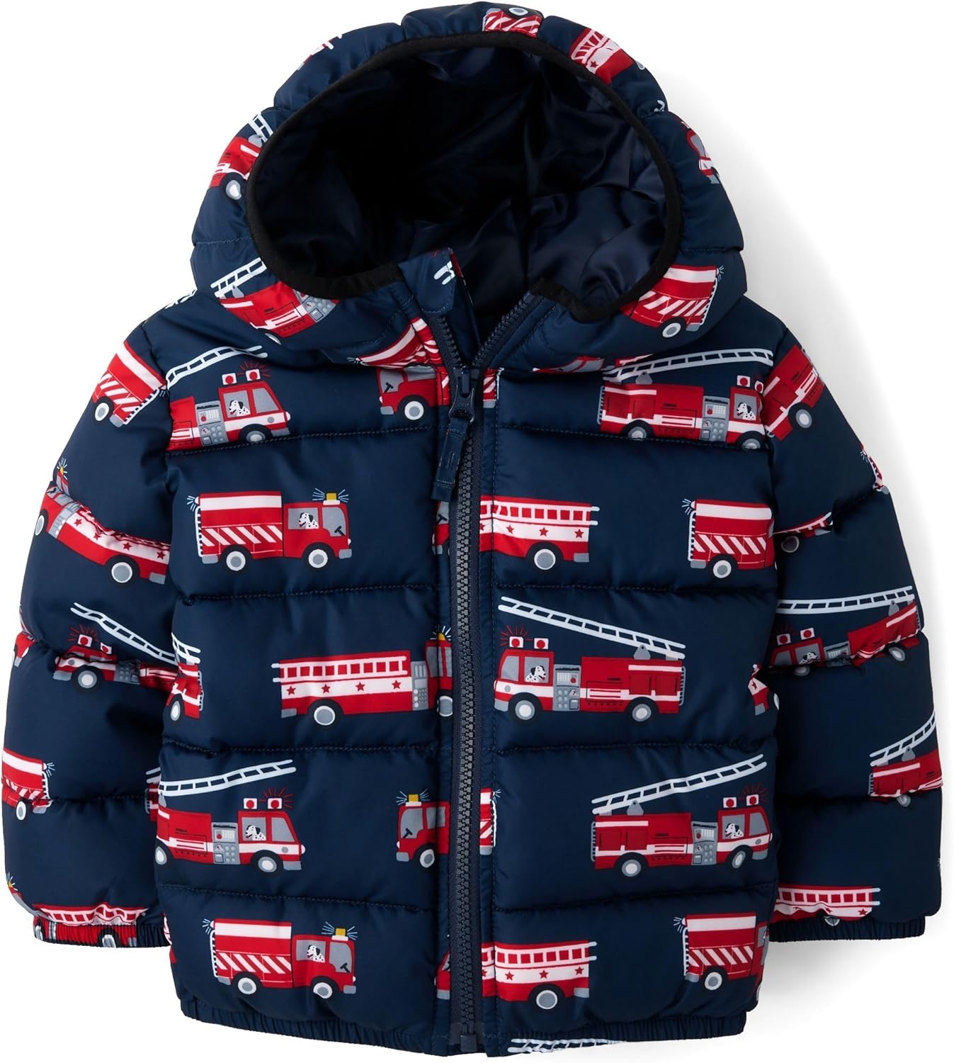 Medium Weight Wind-Resistant Puffer Jacket for Boys' Comfort