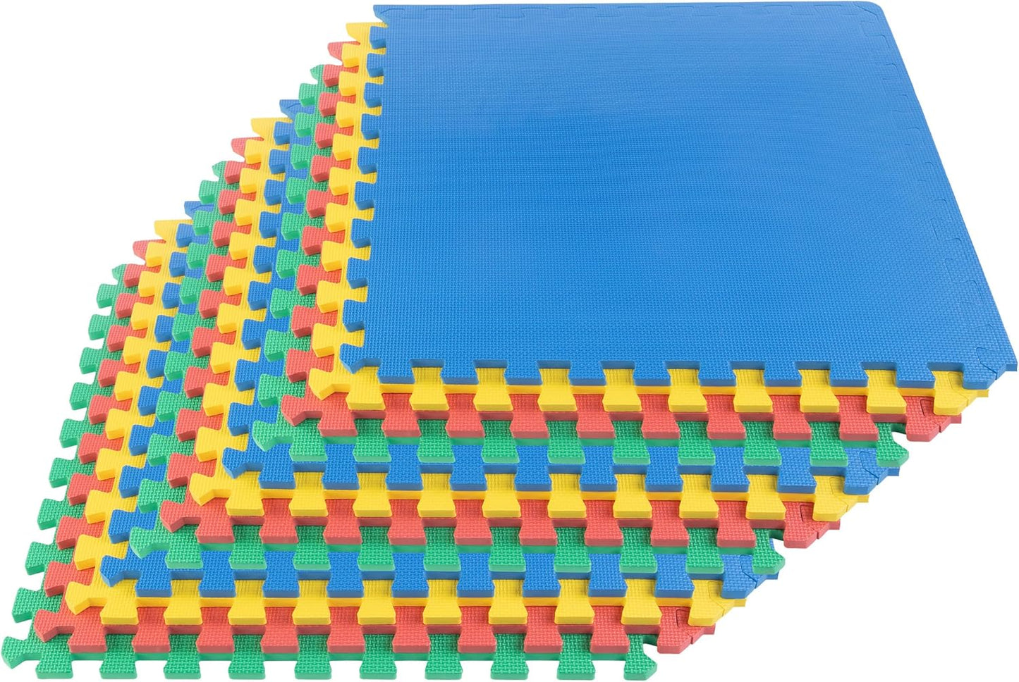 EVA Foam Mat Tiles 12-Pack for Playroom or Gym Flooring