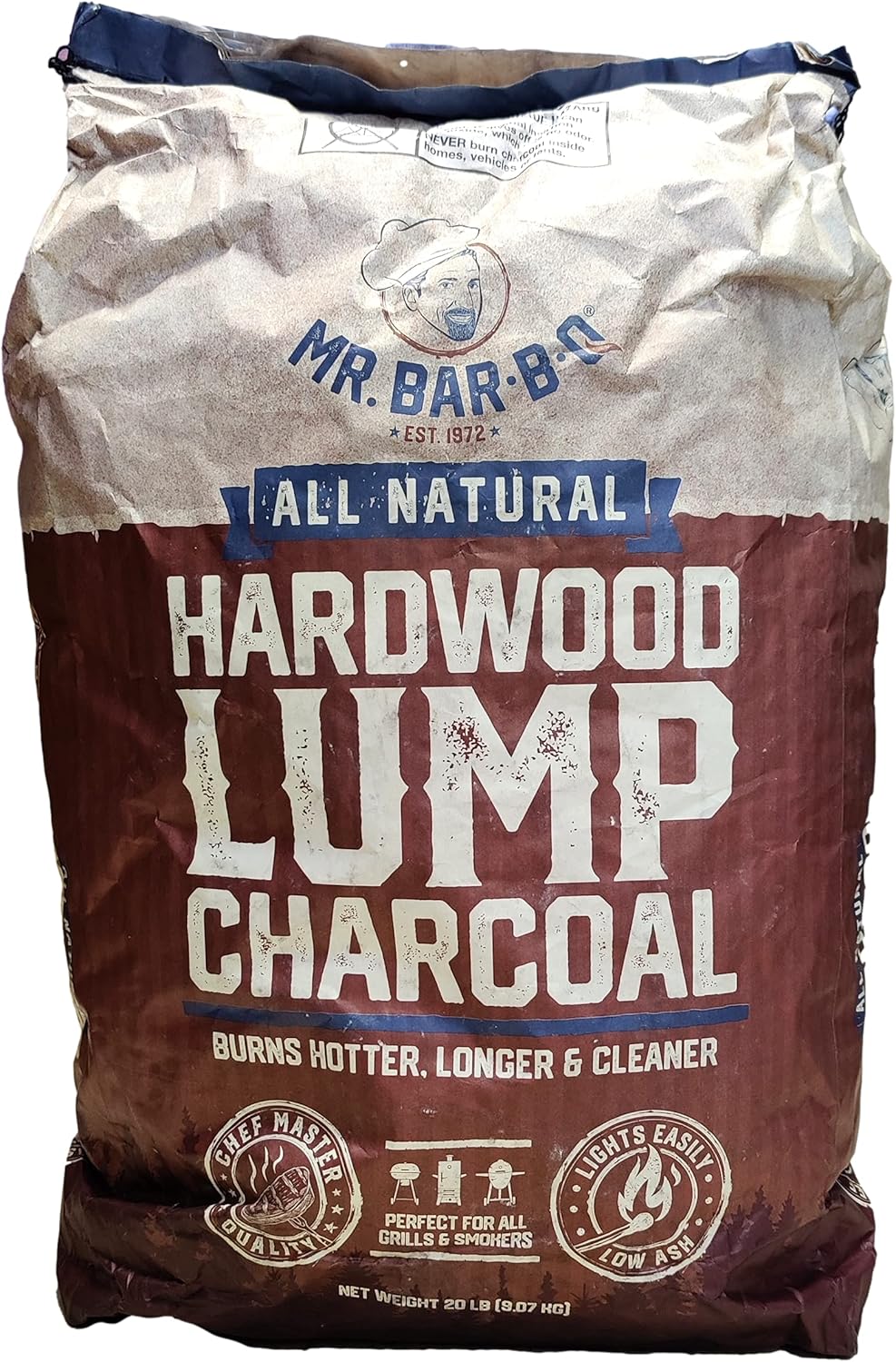 All Natural Hardwood Lump Charcoal for Grilling & Smoking