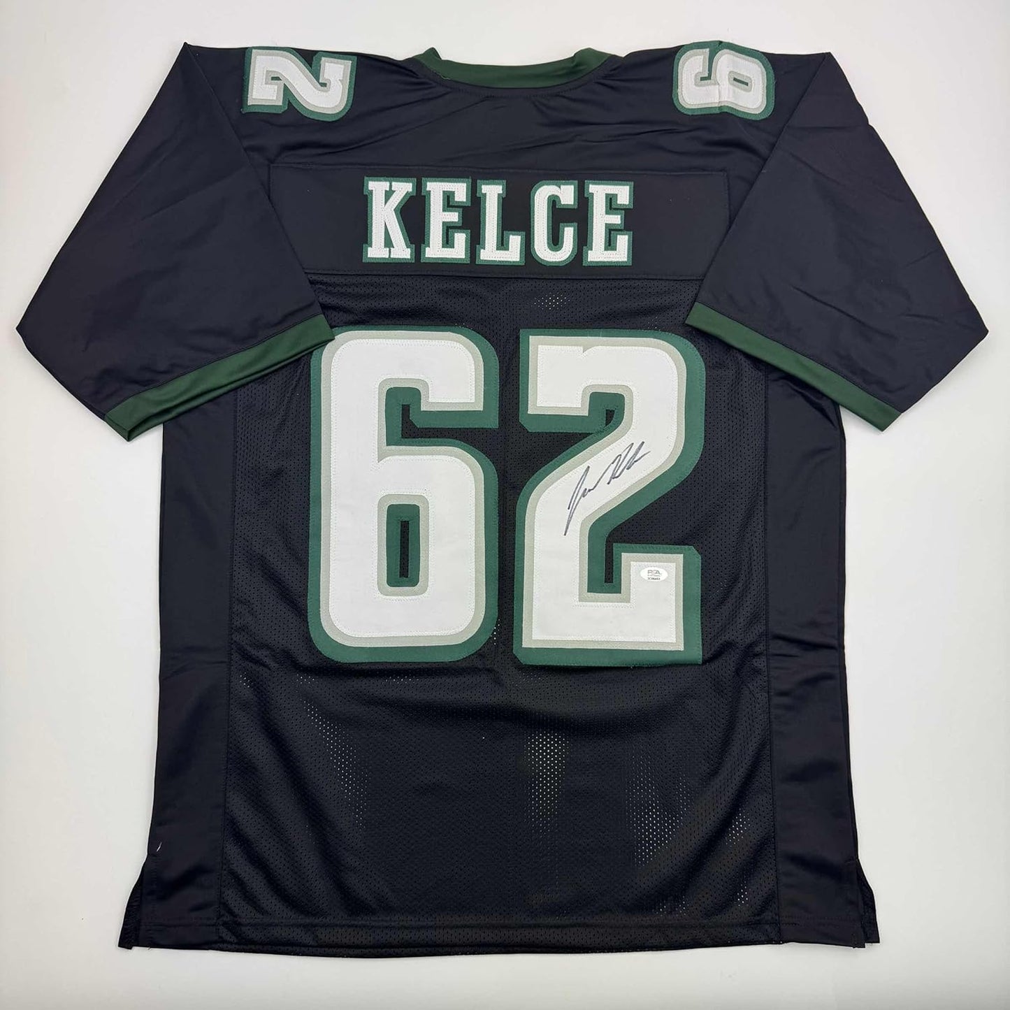 Autographed Jason Kelce Philadelphia Black Football Jersey