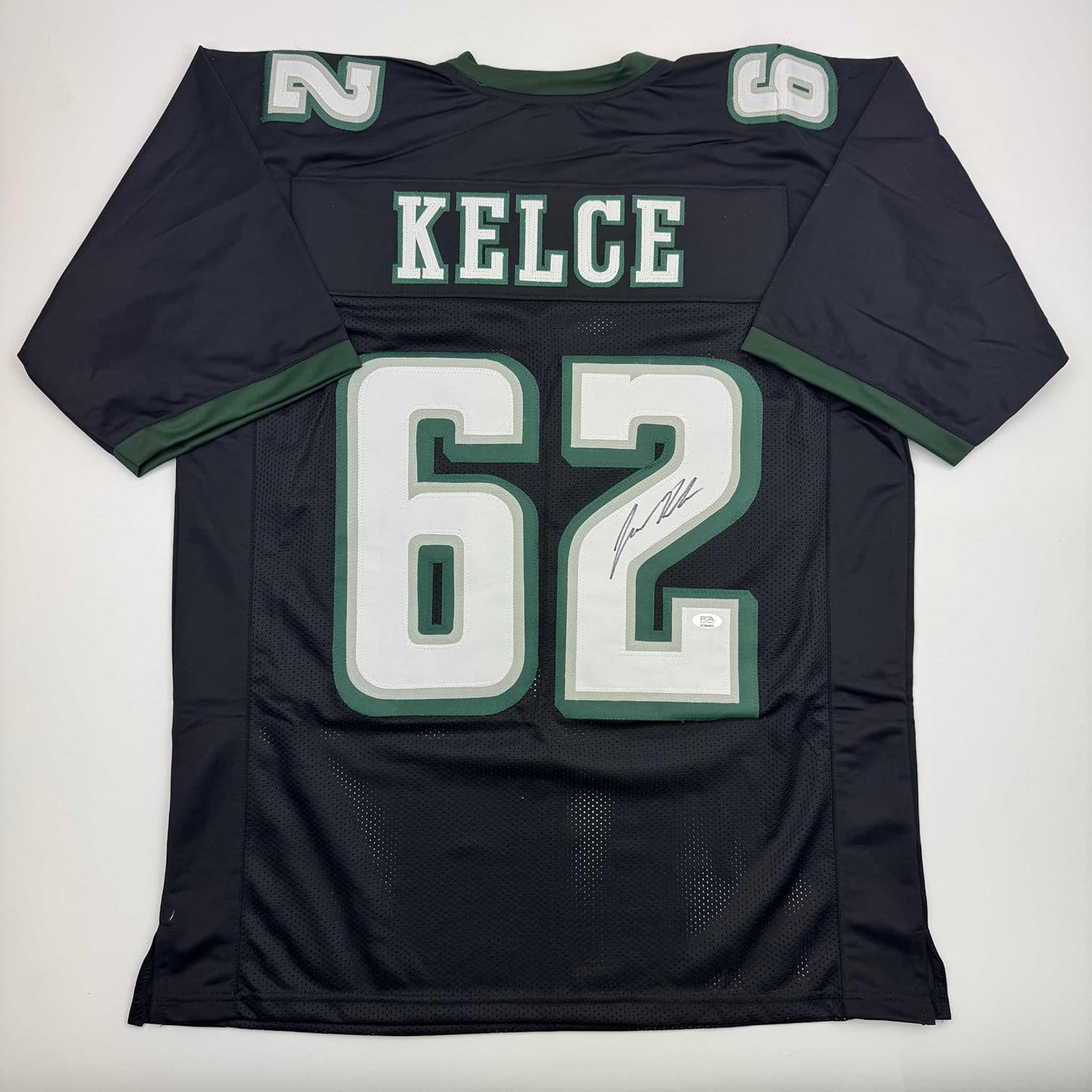 Autographed Jason Kelce Philadelphia Black Football Jersey