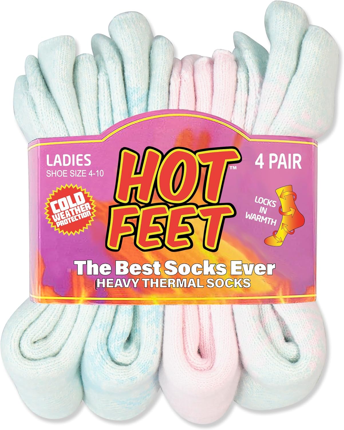 HOT FEET Thermal Socks for Women - Thick Warm Winter Hiking