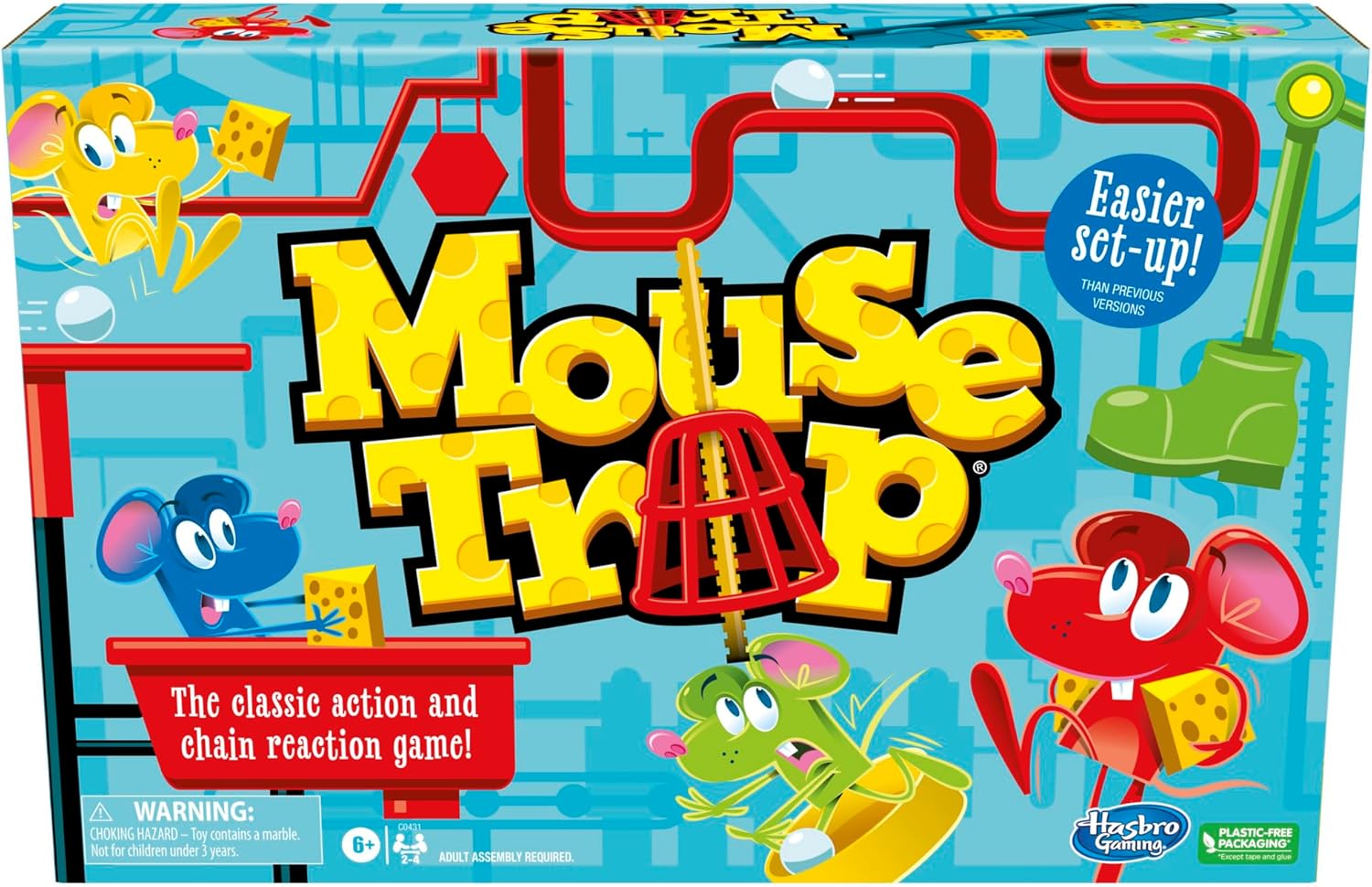 Easier Set-Up Mouse Trap Game for Kids
