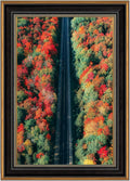 Space Art Deco 12x18 Ornate Picture Frame Black/Gold - Elegant Display