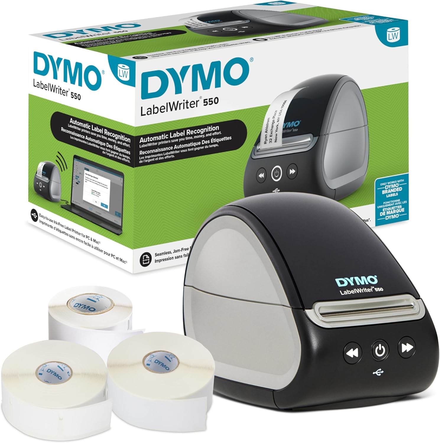 DYMO LabelWriter 550 Printer Bundle: Fast & Versatile Label Making