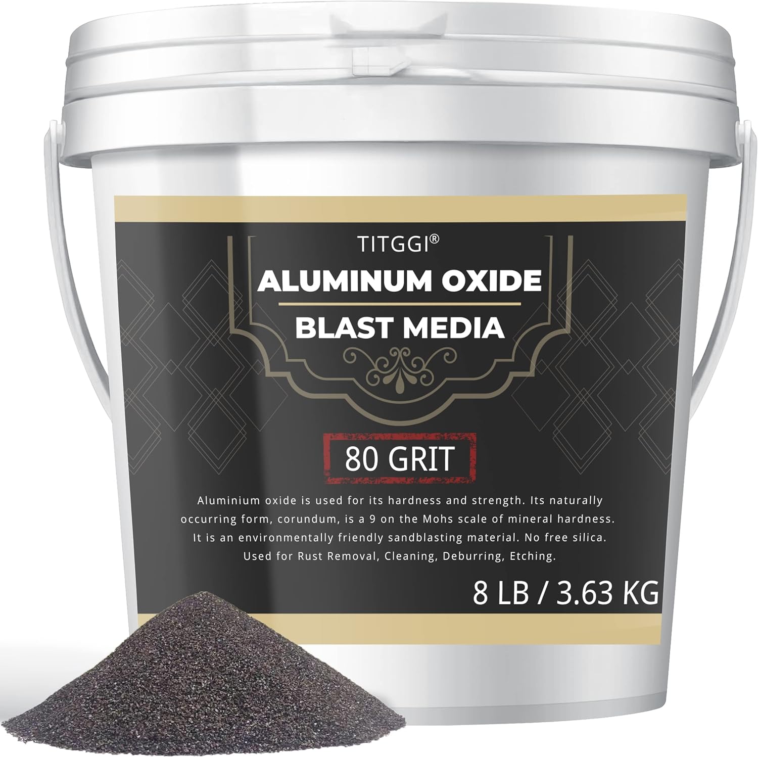 80 Grit Aluminum Oxide Blast Media for Effective Sand Blasting