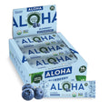 ALOHA Organic Plant Based Blueberry Protein Bars - Low Sugar Snack