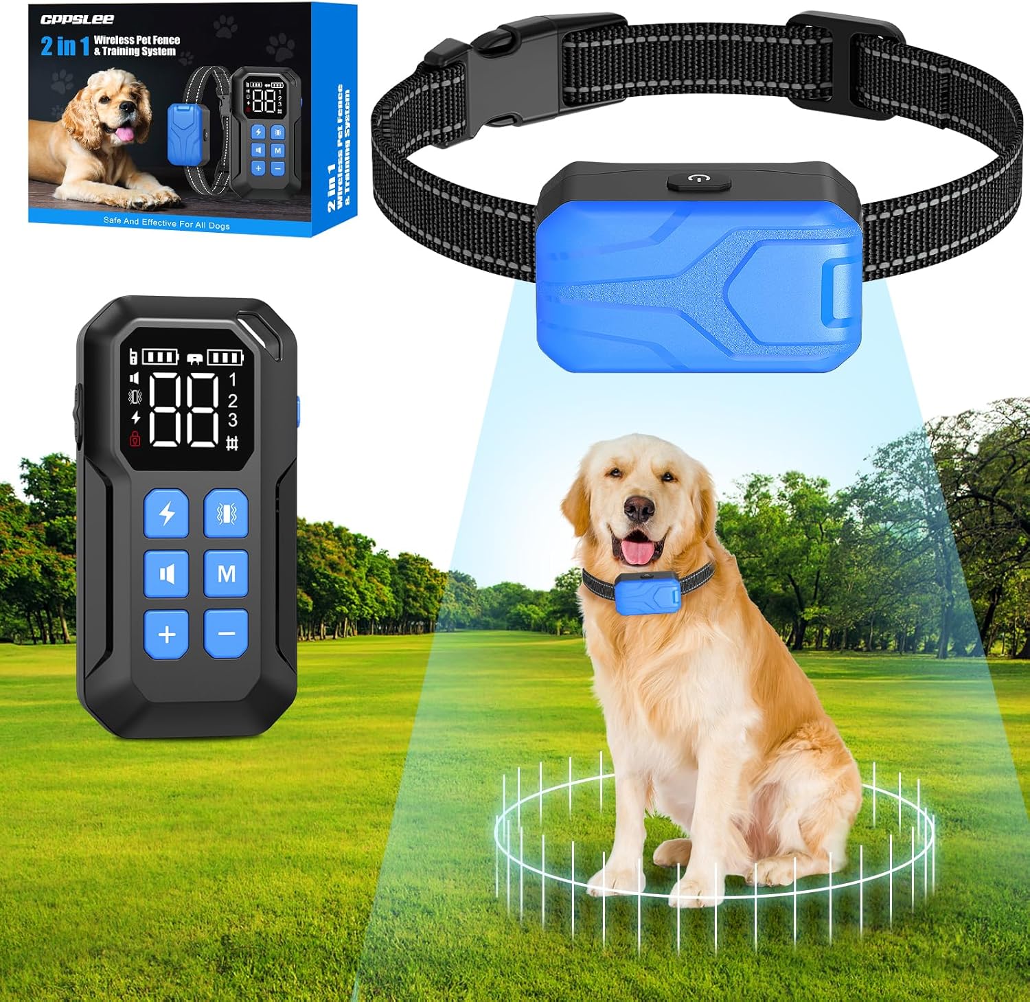 CPPSLEE Wireless Dog Fence System for Safe Pet Training