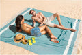 Oversized Turkish Beach Towel Blanket XXL - Sand Free Teal