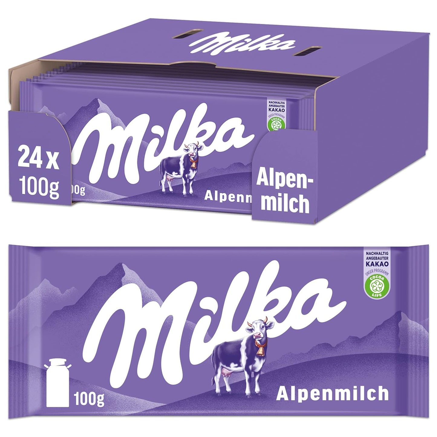 Milka Alpenmilch Chocolate Bar - Smooth Melting Delight