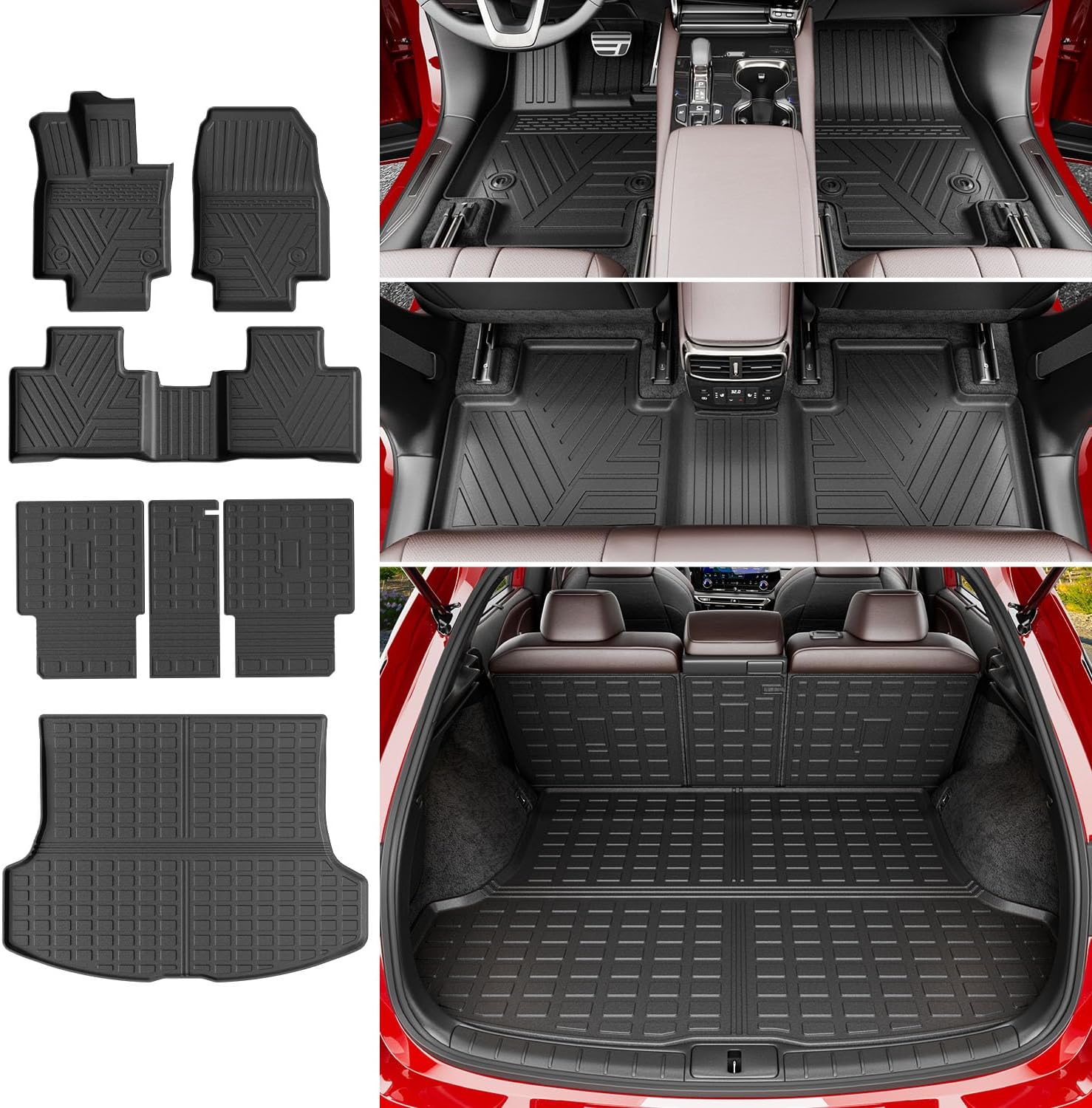 powoq Floor Mat for 2023-2026 Lexus RX350 RX350H RX500H Cargo