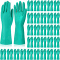 20 Pairs Chemical Resistant Nitrile Gloves Heavy Duty - Bulk Cleaning