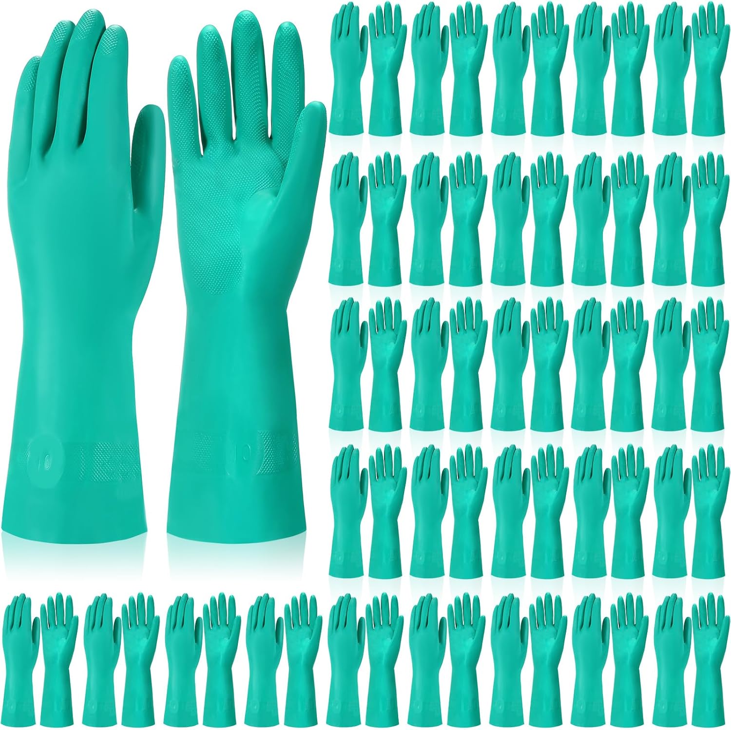 30 Pairs Heavy Duty Nitrile Gloves for Chemical Resistance