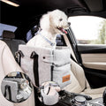 Center Console Dog Car Seat for Small Dogs 5-13 lbs - Armrest Booster