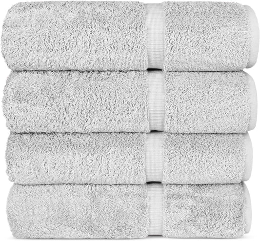 Chakir Turkish Linens Premium Cotton Bath Towels - 4-Piece Set