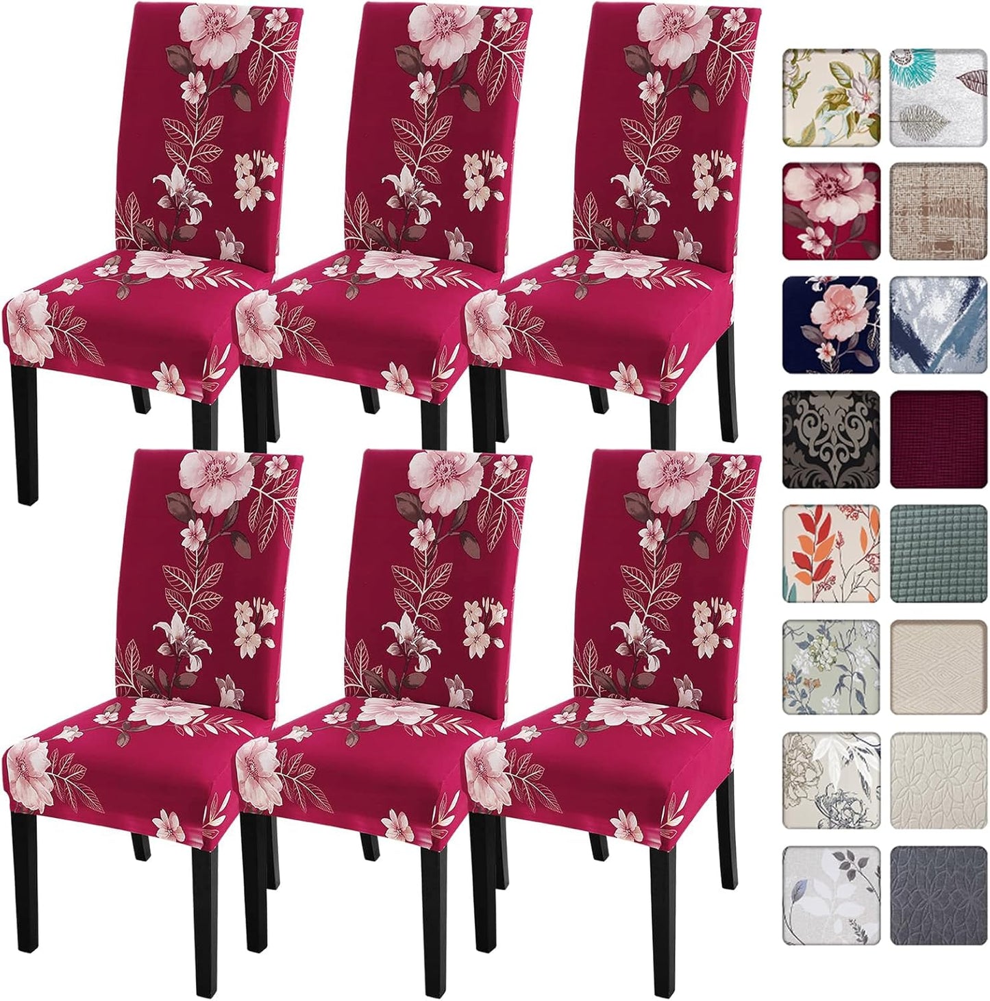 SearchI Dining Room Chair Covers Set of 6 for Stylish Protection