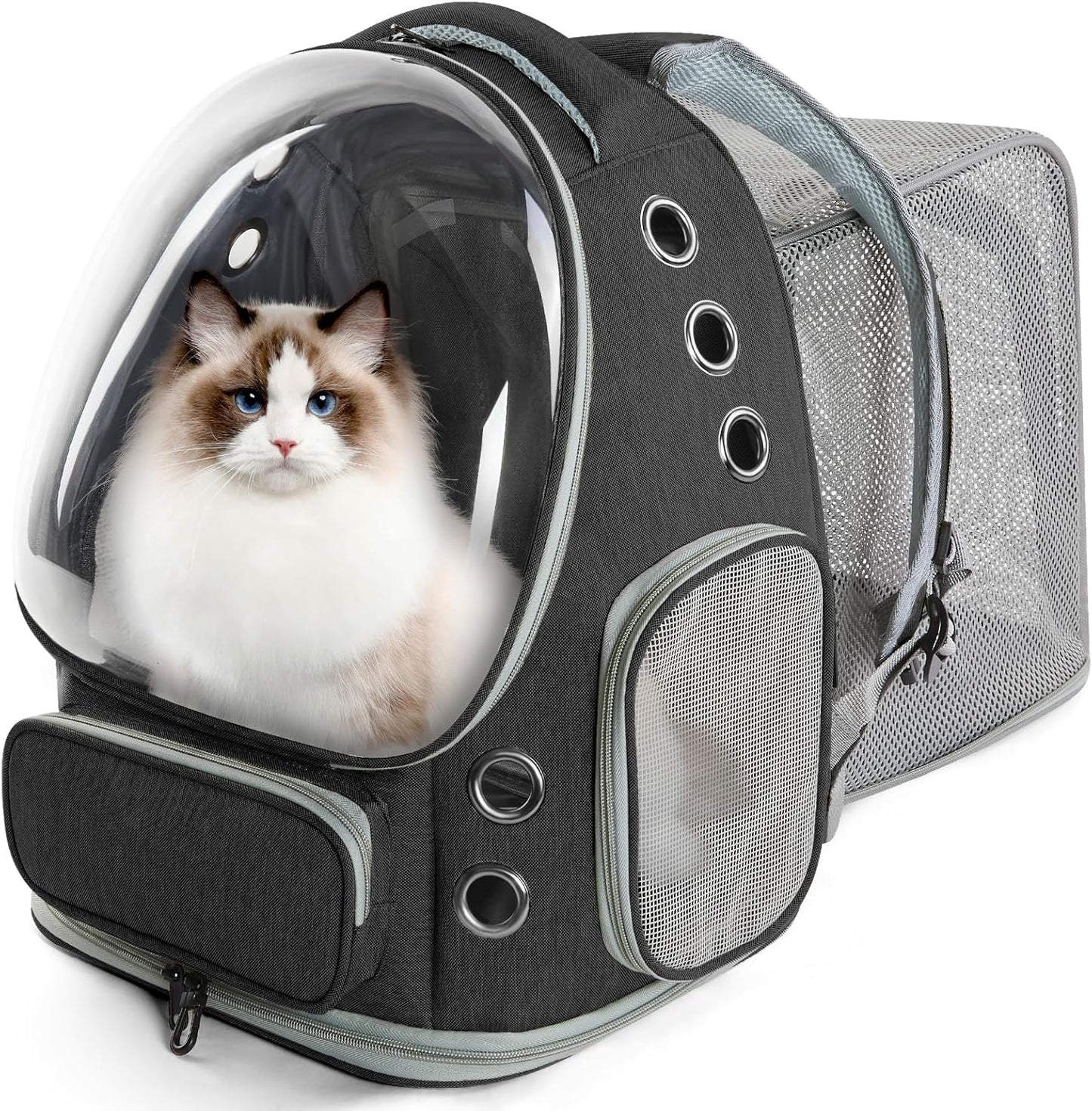 Expandable Cat Backpack Carrier for Travel and Hiking Adventures