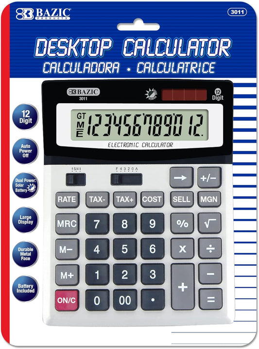 Efficient 12-Digit Desktop Calculator with Profit & Tax Functions