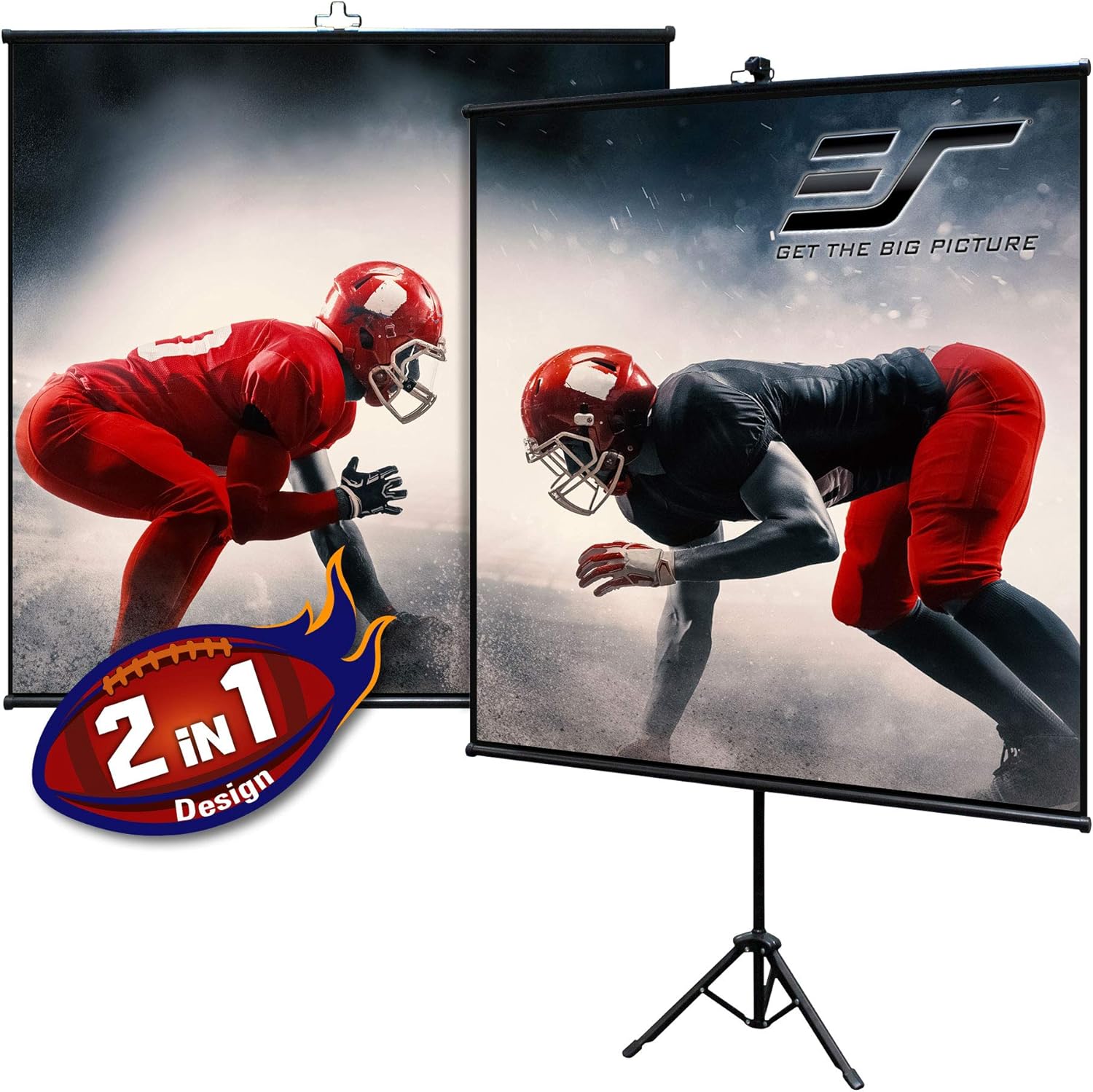 Elite Screens Tripod Lite Wall Series 50-Inch Projector Screen