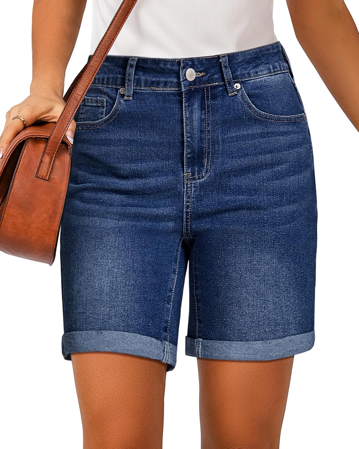High Waisted Jean Shorts for Women - Trendy Summer Style