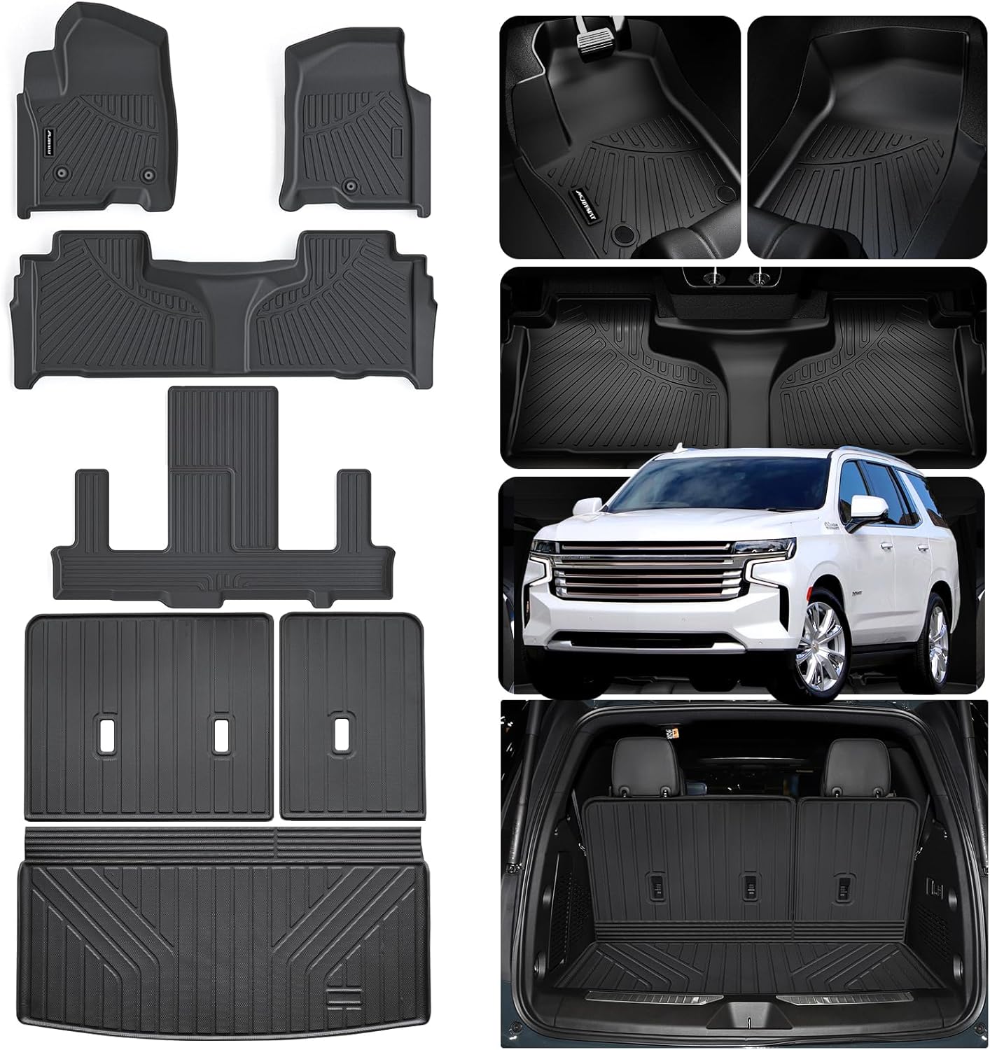 Custom Fit Floor Mats for 2021-2025 Chevy Tahoe & GMC Yukon