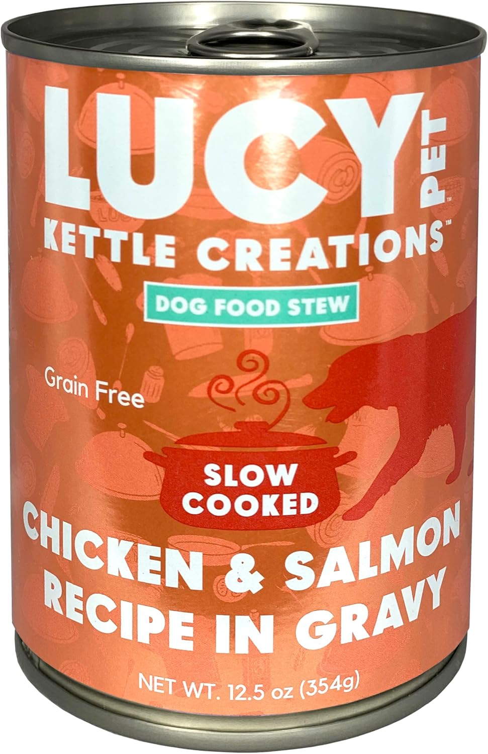 Lucy Pet Chicken & Salmon Recipe in Gravy for Dogs 12.5oz Cans