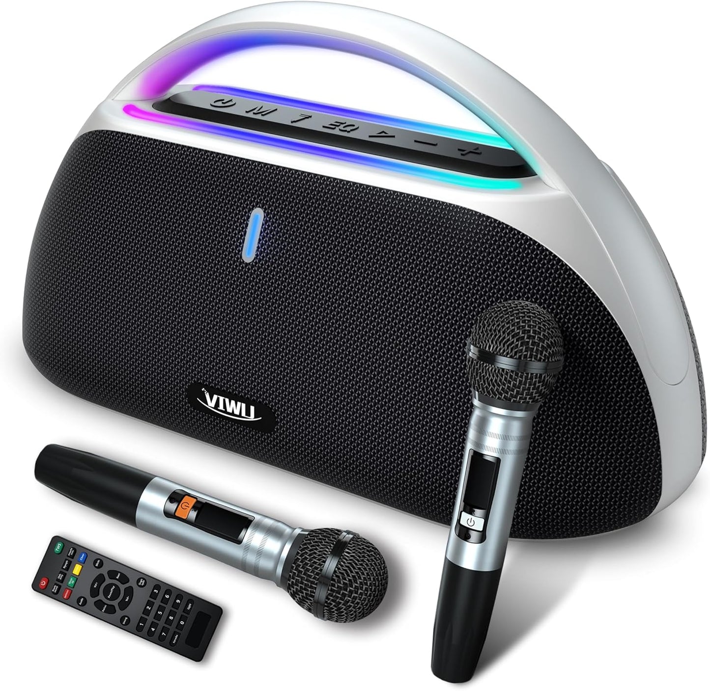 Portable Karaoke System with Deep Bass & Waterproof Design
