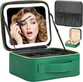 Makeup Travel Train Case for Women with LED Mirror - Adjustable