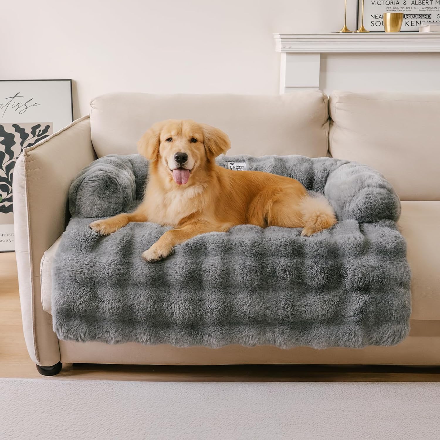 Calming Dog Couch Bed Protector for Large Medium Small Pets