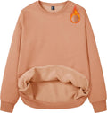 MAGCOMSEN Women's Fleece Lined Sweatshirt Crewneck - Warm Casual Top