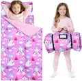 Toddler Nap Mat for Preschool 55in x 30in - Removable Pillow & Minky