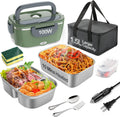 Electric Heated Lunch Box for Adults - Portable 100W Fast Heater