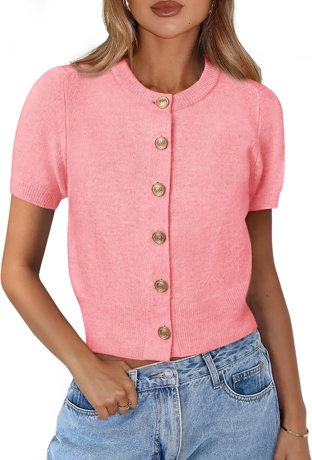 PRETTYGARDEN Womens Casual Summer Short Sleeve Cardigans