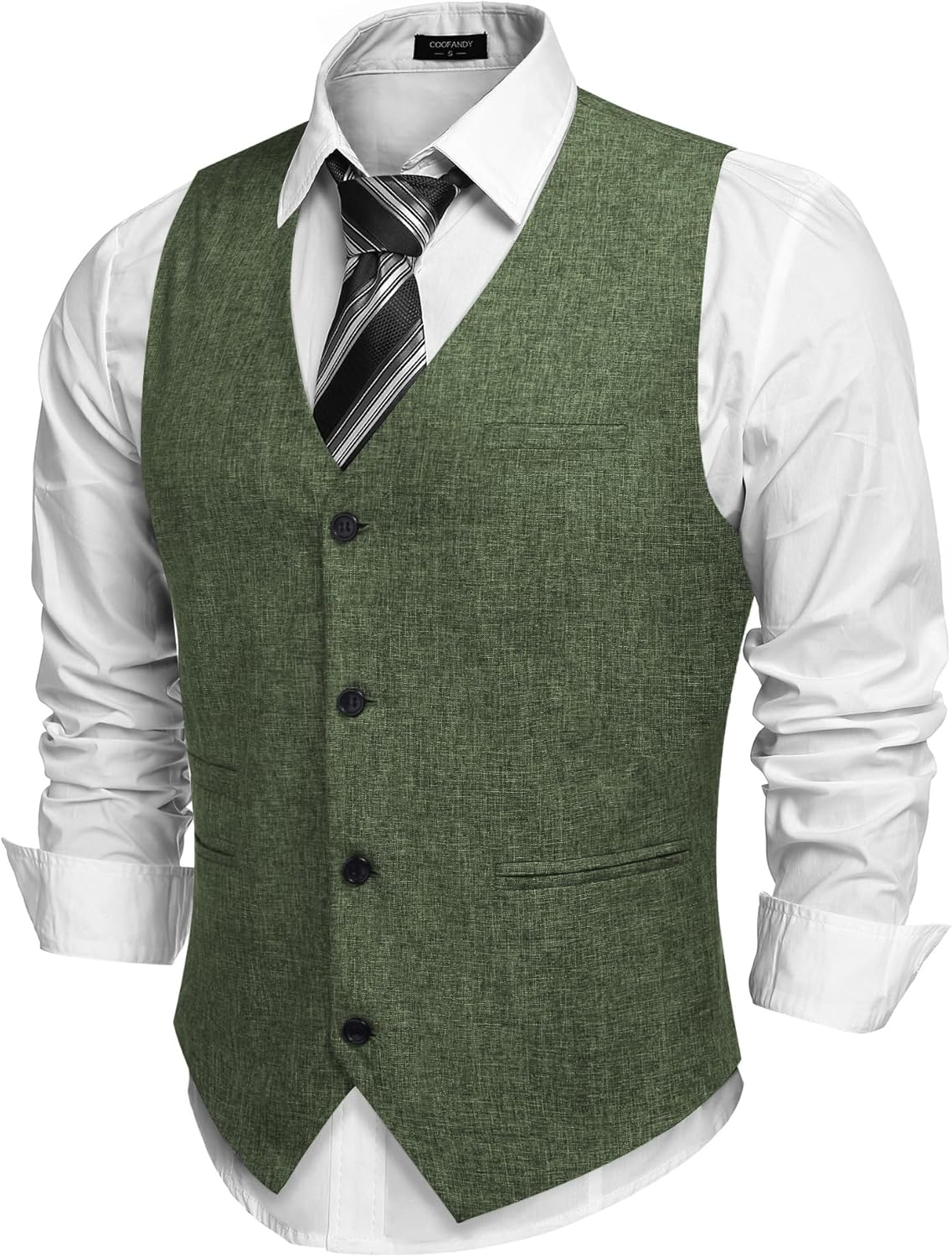 COOFANDY Men's Casual Business Vests for Elegant Style