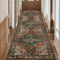 Ciicool Washable Vintage Runner Rug 2ft6ft x 10ft ft - Soft Low Pile