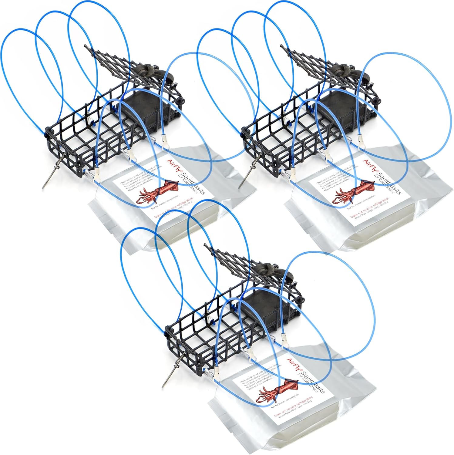 AirFly Heavy Surf 6-Loop Crab Trap for Fishing Poles - Durable