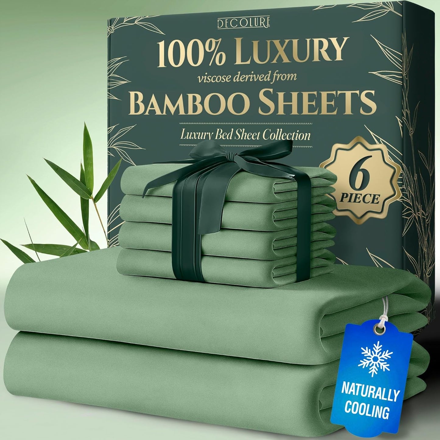 Viscose Derived from Bamboo Queen Sheets Set for Ultimate Comfort