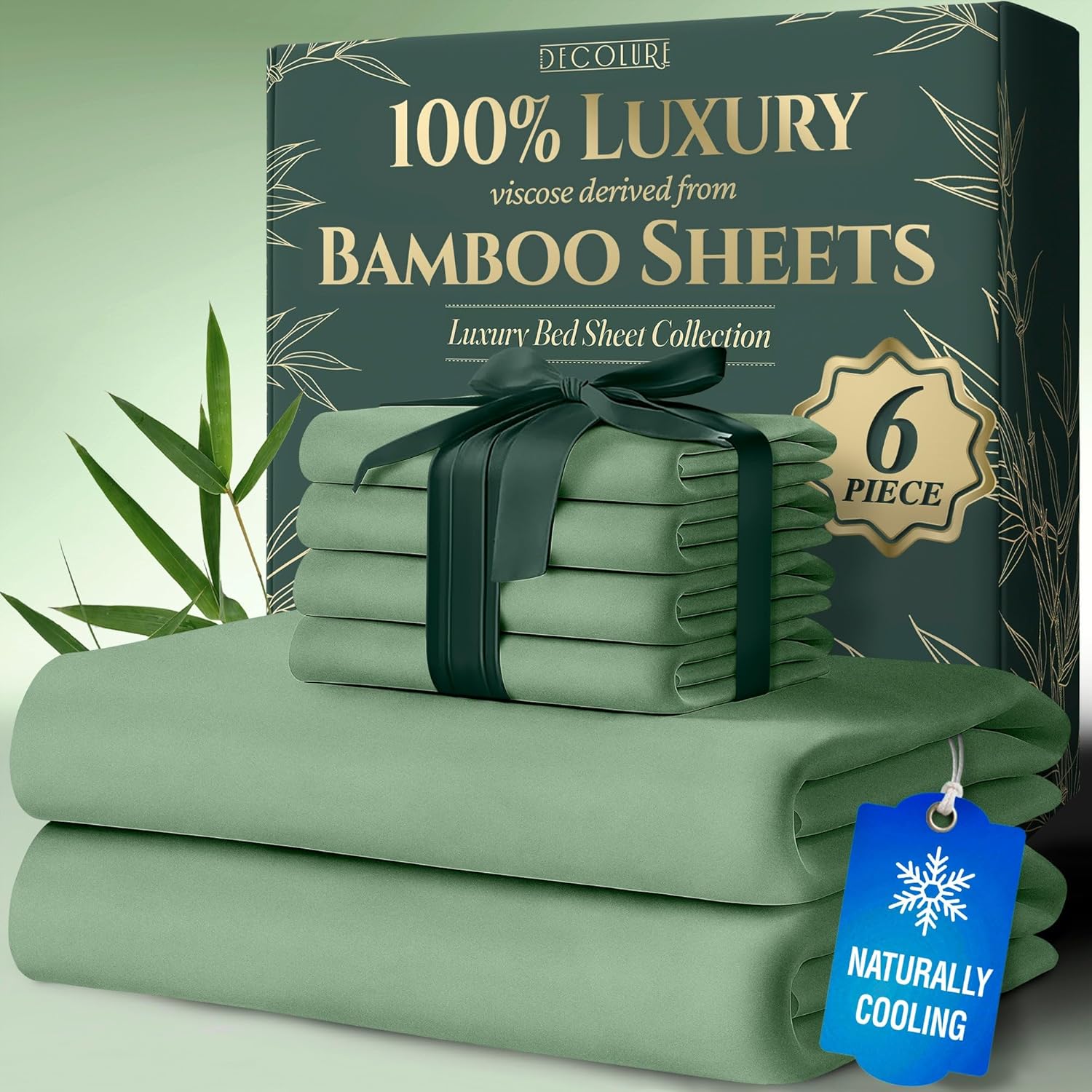 Viscose Derived from Bamboo Queen Sheets Set for Ultimate Comfort