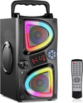 SUPNIU 60W Portable Bluetooth Speaker: Deep Bass, Loud Stereo, Lights