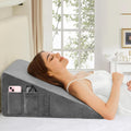 Wedge Pillow for Sleeping 10in Bed Wedge Pillow - Cooling Memory Foam