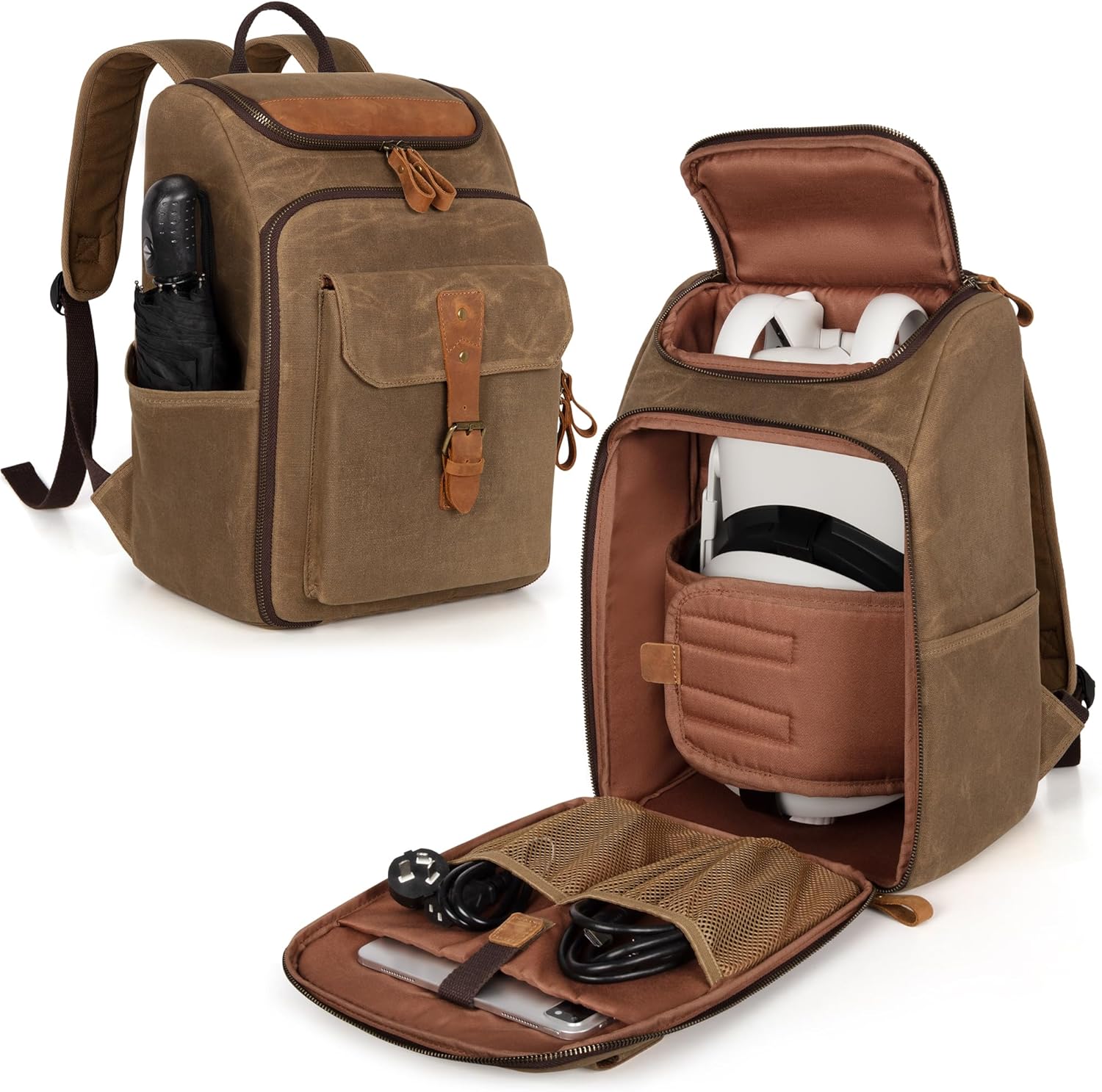 Trunab Carrying Case for Oculus Meta Quest 2/3/3 Pro - Vintage Style