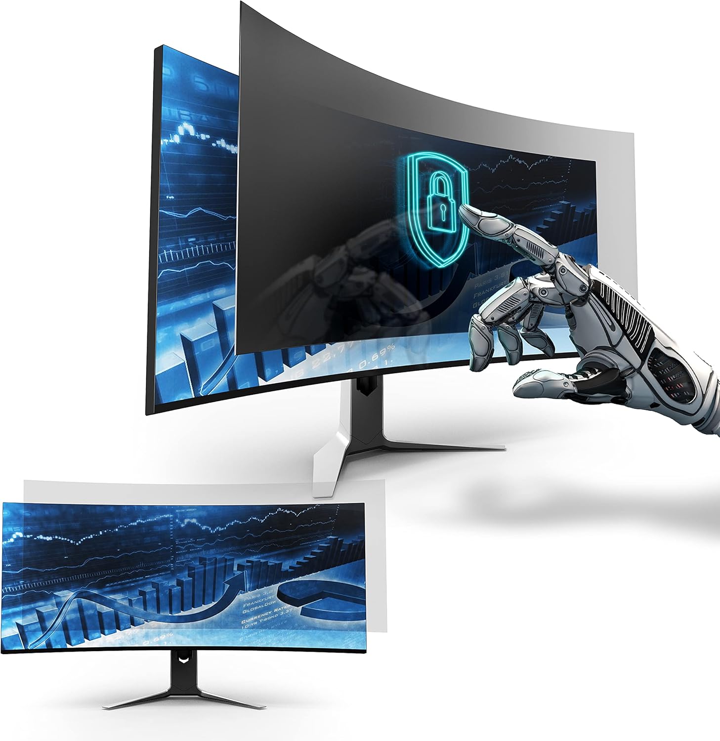 35 Inch Privacy Screen Filter for Widescreen Monitors - Protect Data