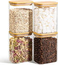 ComSaf Glass Storage Containers with Lids for Food Organization