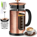 TECOHORS 34oz French Press - 4 Filters System, Heat Resistant Glass