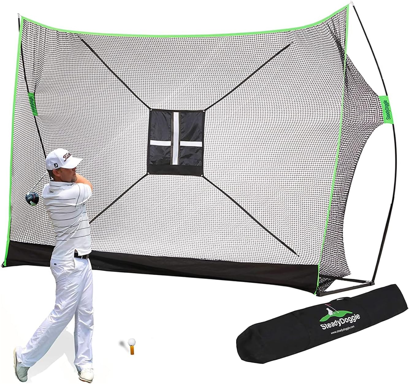 SteadyDoggie 10x7 Golf Net - Ultimate Practice Solution