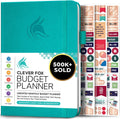 Budget Planner Notebook A5 Turquoise - Monthly Expense Tracker