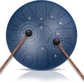 Steel Tongue Drum 13-Note 12 in C - Navy Blue Rain Drum for Meditation