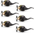 Probrico Passage Door Lever Handle Lockset Keyless Oil Rubbed Bronze