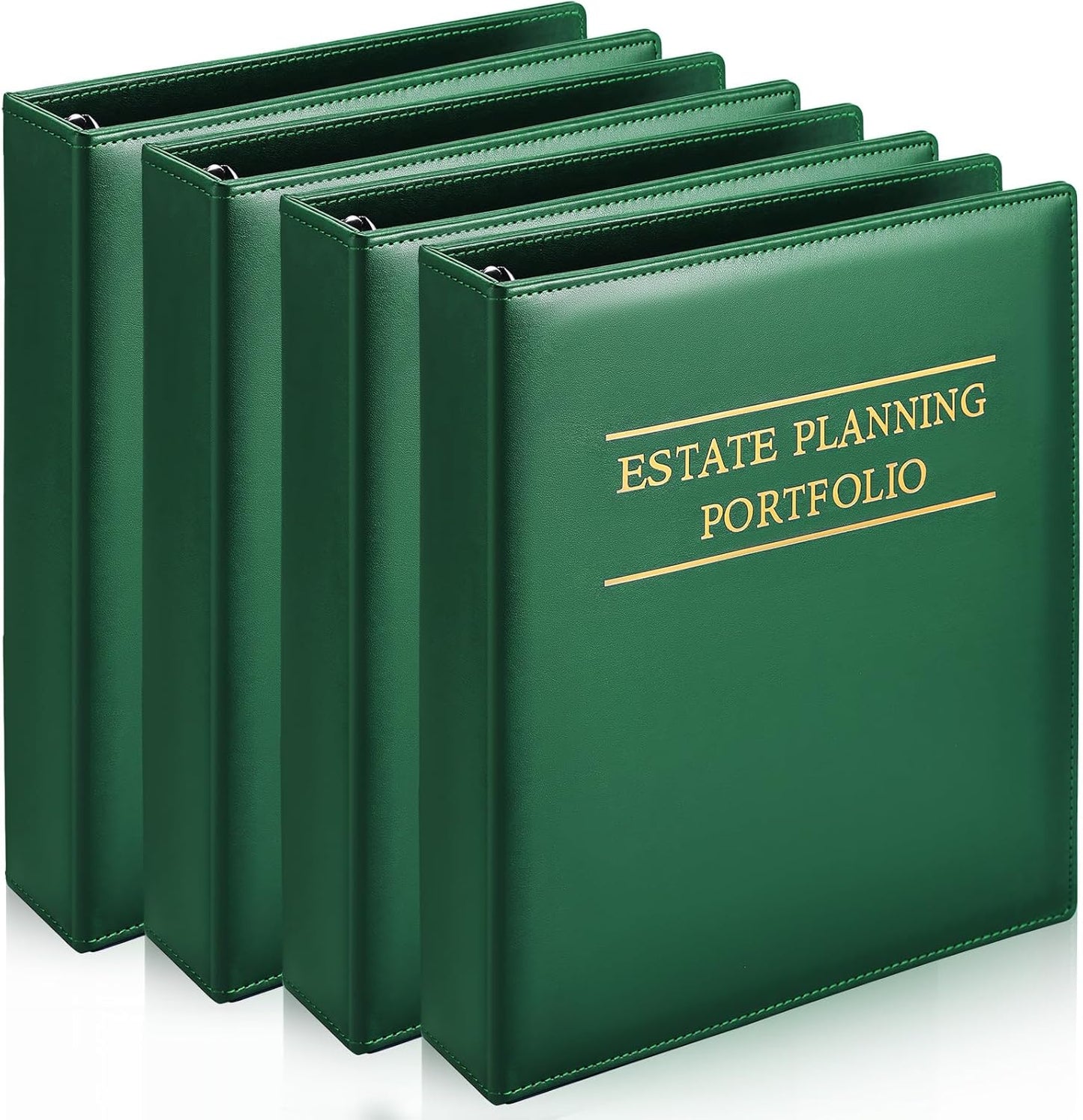 Estate Planning Portfolio Binder with Gold Title and Index Tabs